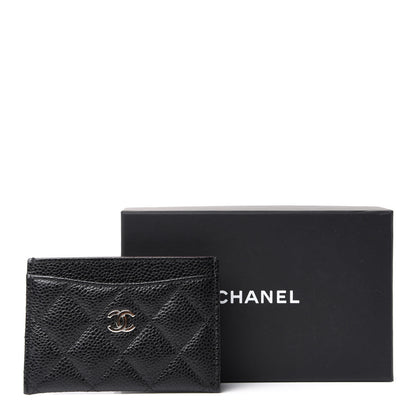 Chanel Caviar Quilted Card Holder Black 8 of 8