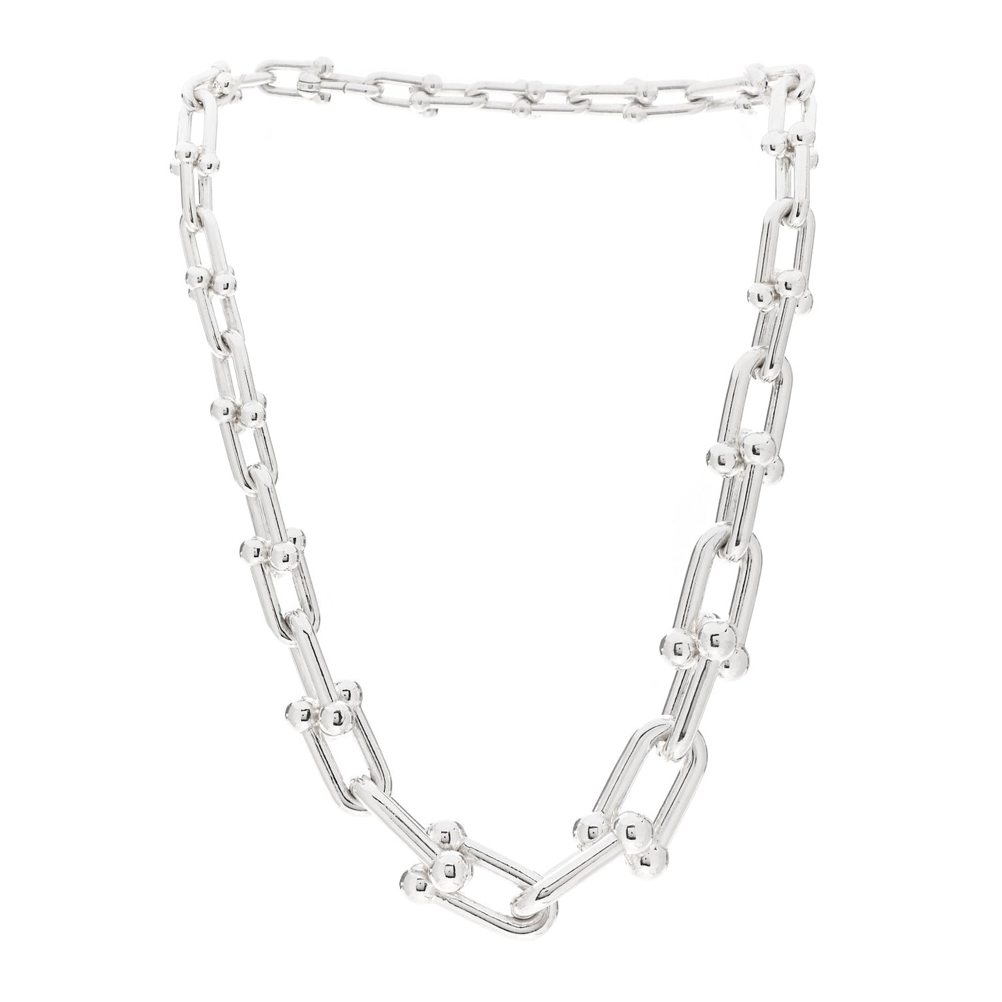 Sterling Silver HardWear Graduated Link Necklace