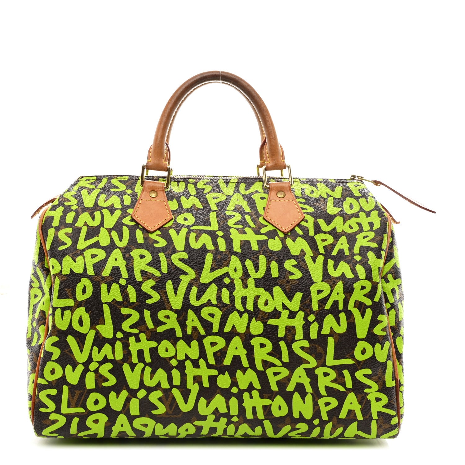 Louis Vuitton Monogram Graffiti Speedy 30 Green 1 of 11