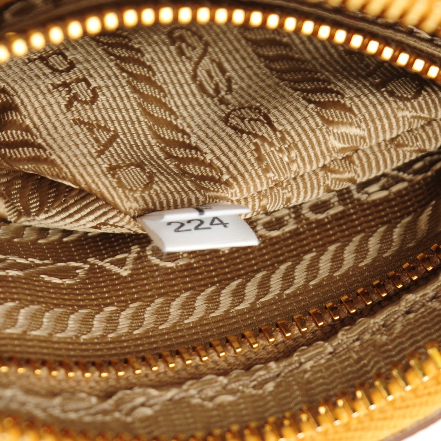 Saffiano Bi-Color Wristlet Clutch Caramel Mimosa
