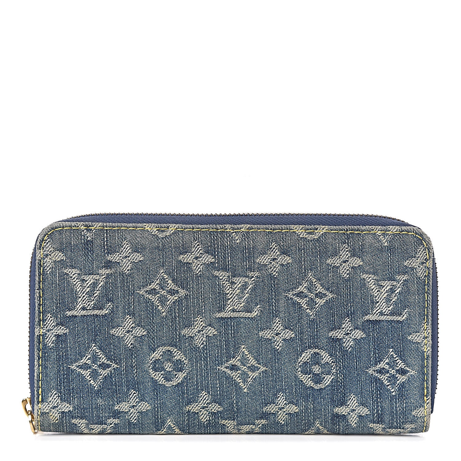 Louis Vuitton Monogram Denim Zippy Wallet Blue 1 of 7