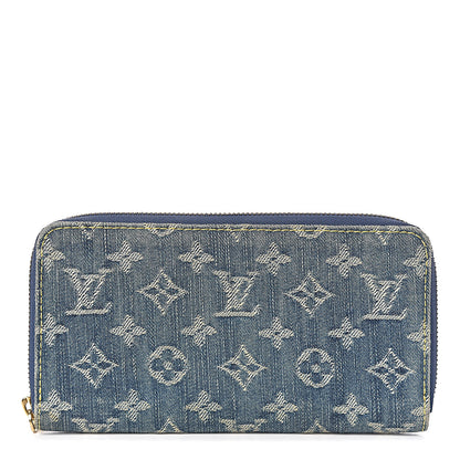 Louis Vuitton Monogram Denim Zippy Wallet Blue 1 of 7