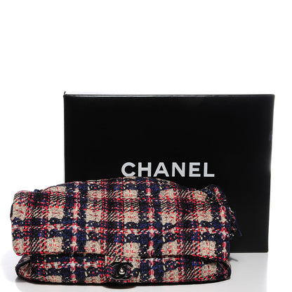 Chanel Nylon Tweed Printed Maxi Flap Multicolor 6 of 10