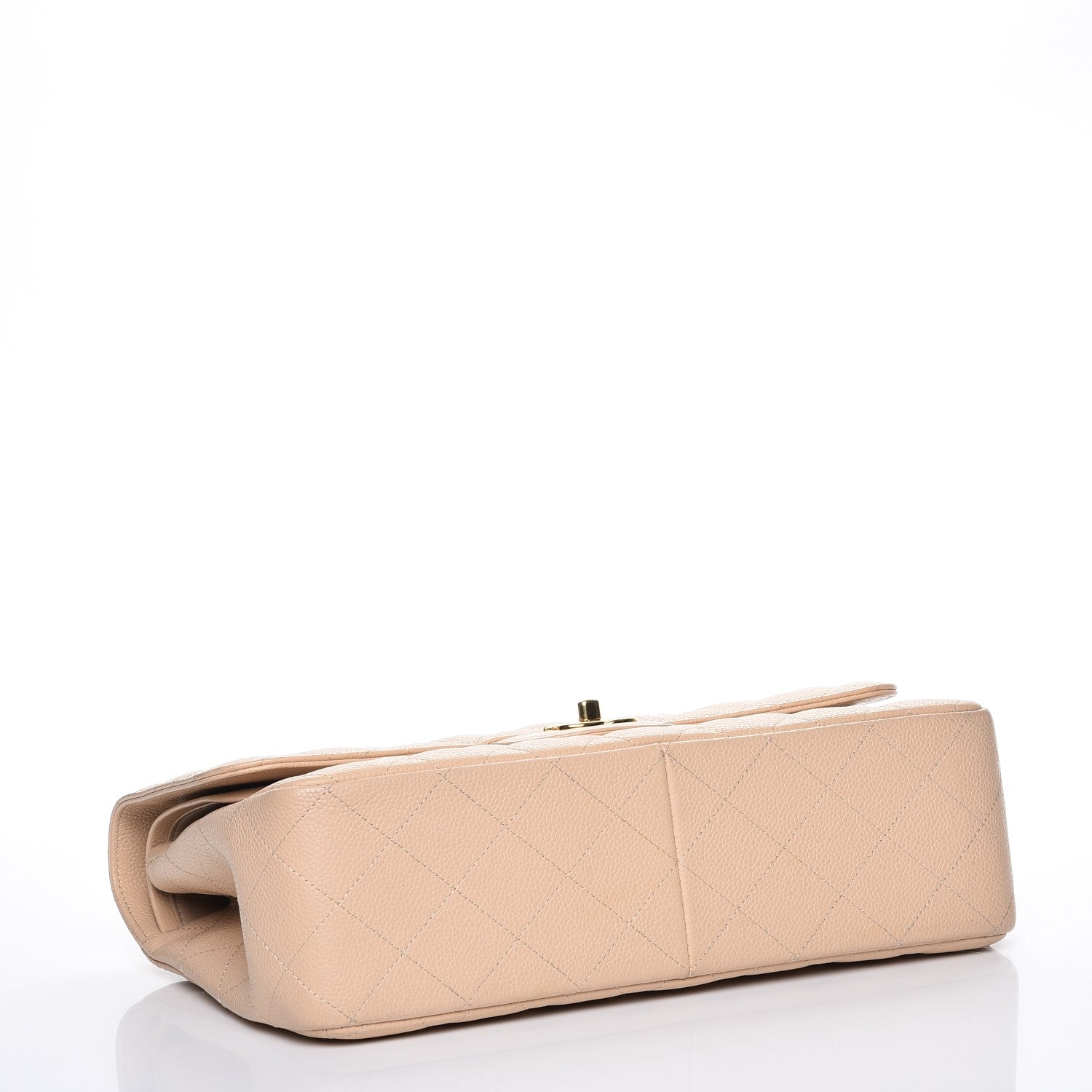 Chanel Caviar Quilted Jumbo Double Flap Beige Clair 5 of 8