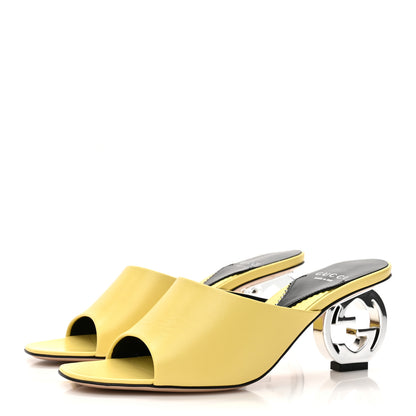 Gucci Malaga Kid Interlocking G Sandals 36.5 Banana 4 of 10