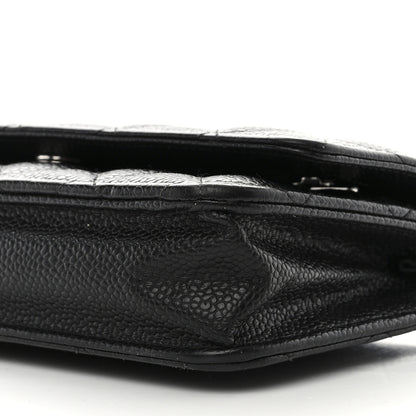 Chanel Caviar Quilted Wallet on Chain WOC Black 11 of 17