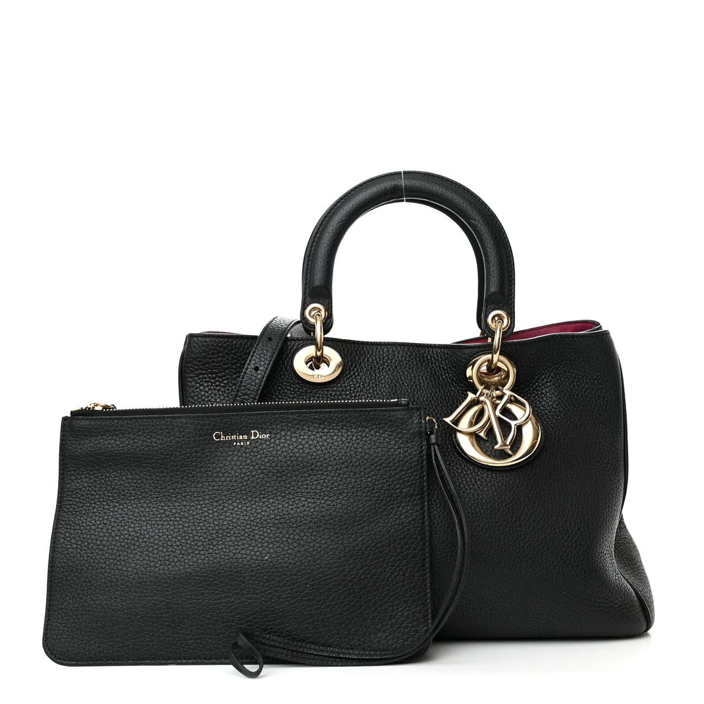 Bullcalf Medium Diorissimo Tote Black