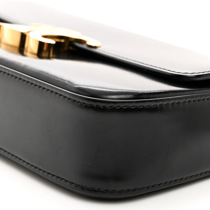 Celine Shiny Calfskin Triomphe Chain Shoulder Bag Black 11 of 11