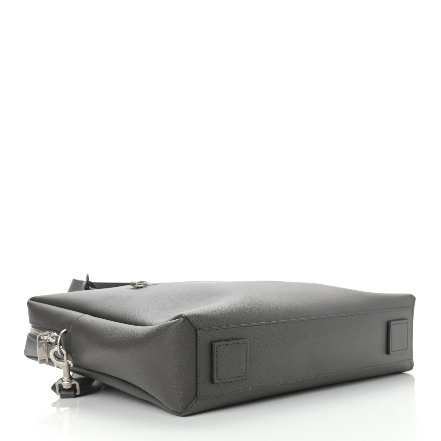 Saint Laurent Calfskin Bold Briefcase Grey 3 of 9