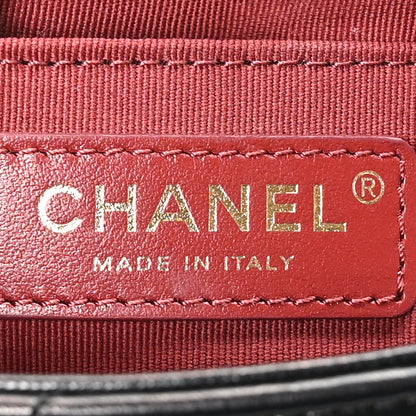 Chanel Lambskin Quilted Mini Side Note Flap Black 6 of 10