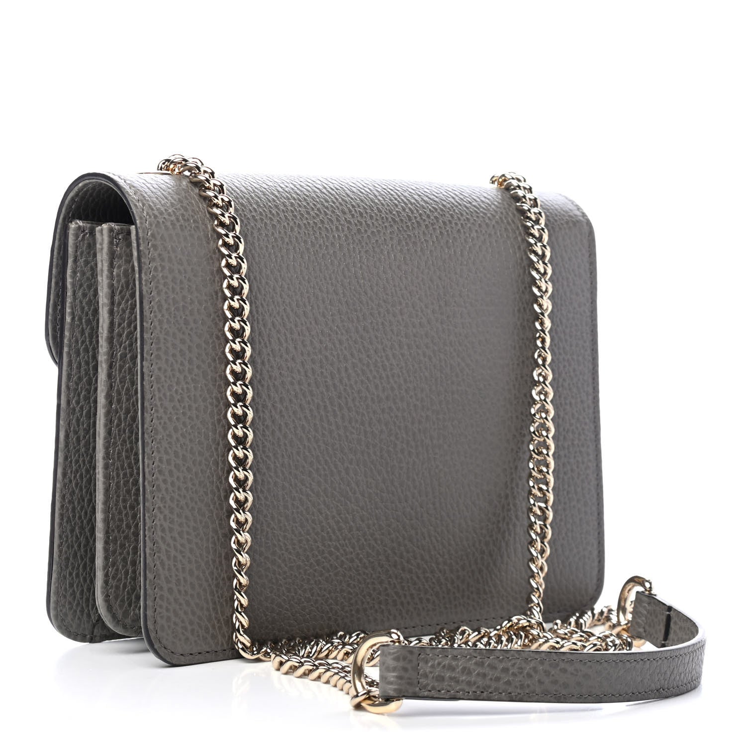 Gucci Dollar Calfskin Small Interlocking G Shoulder Bag Loess 2 of 4