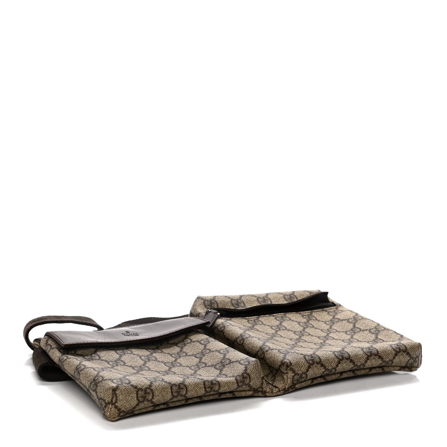 Gucci GG Plus Monogram Web Belt Bag Dark Brown 4 of 10