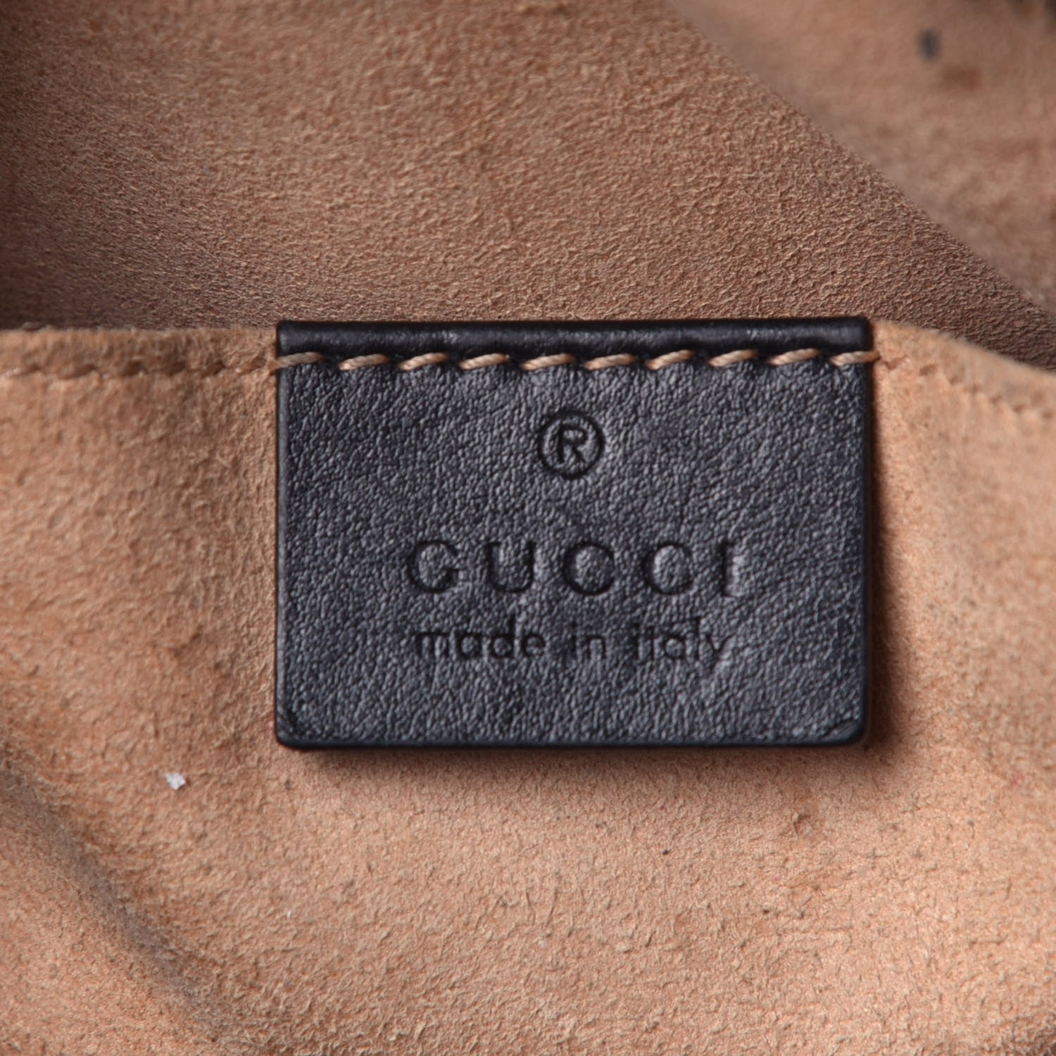 Gucci Calfskin Matelasse Small GG Marmont Chain Shoulder Bag Black 6 of 9