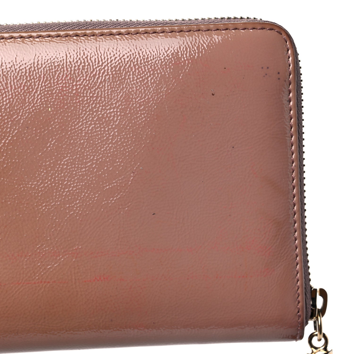 Gucci Patent Soho Zip Around Wallet Dark Cipria 21 of 23