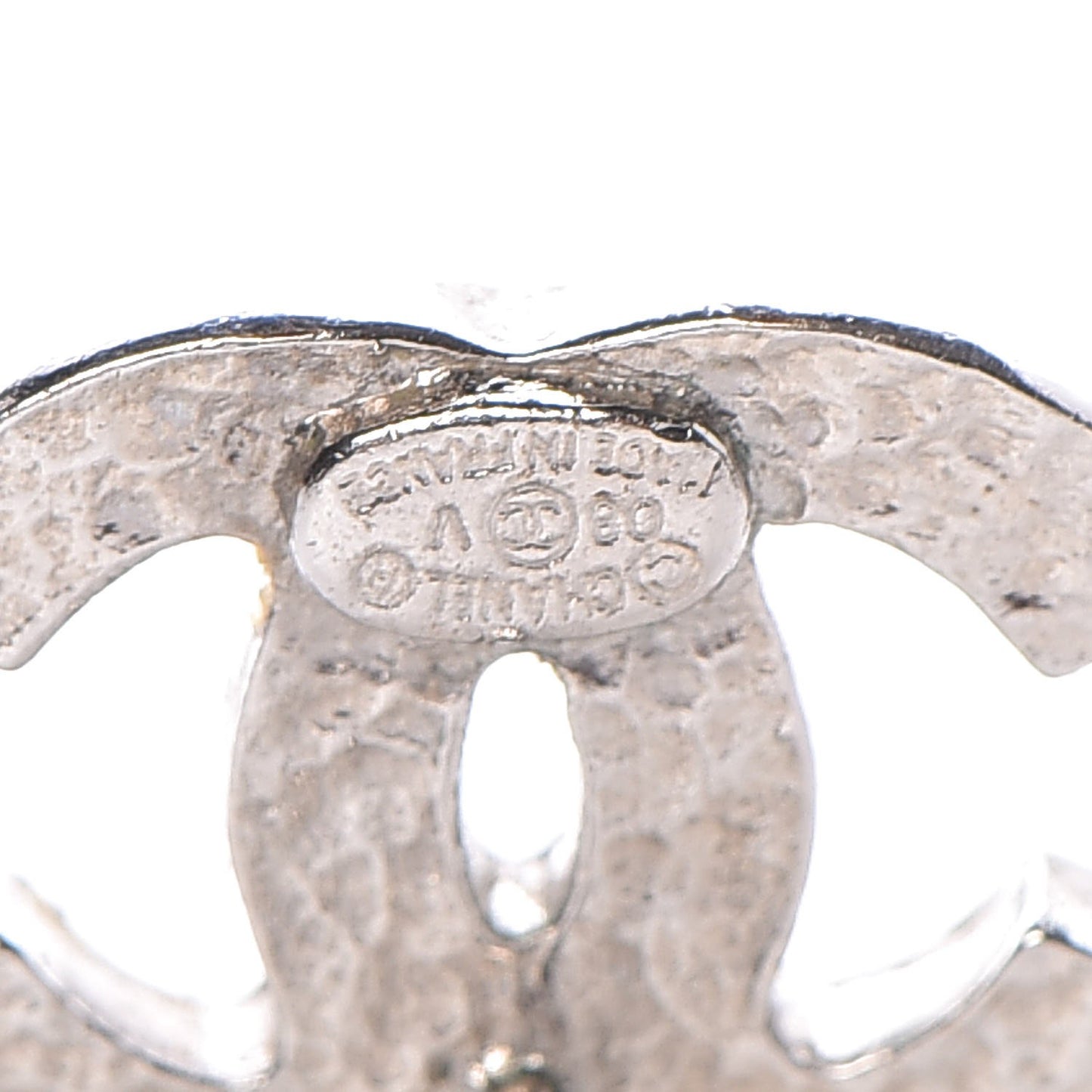Crystal Mini Timeless CC Earrings Silver