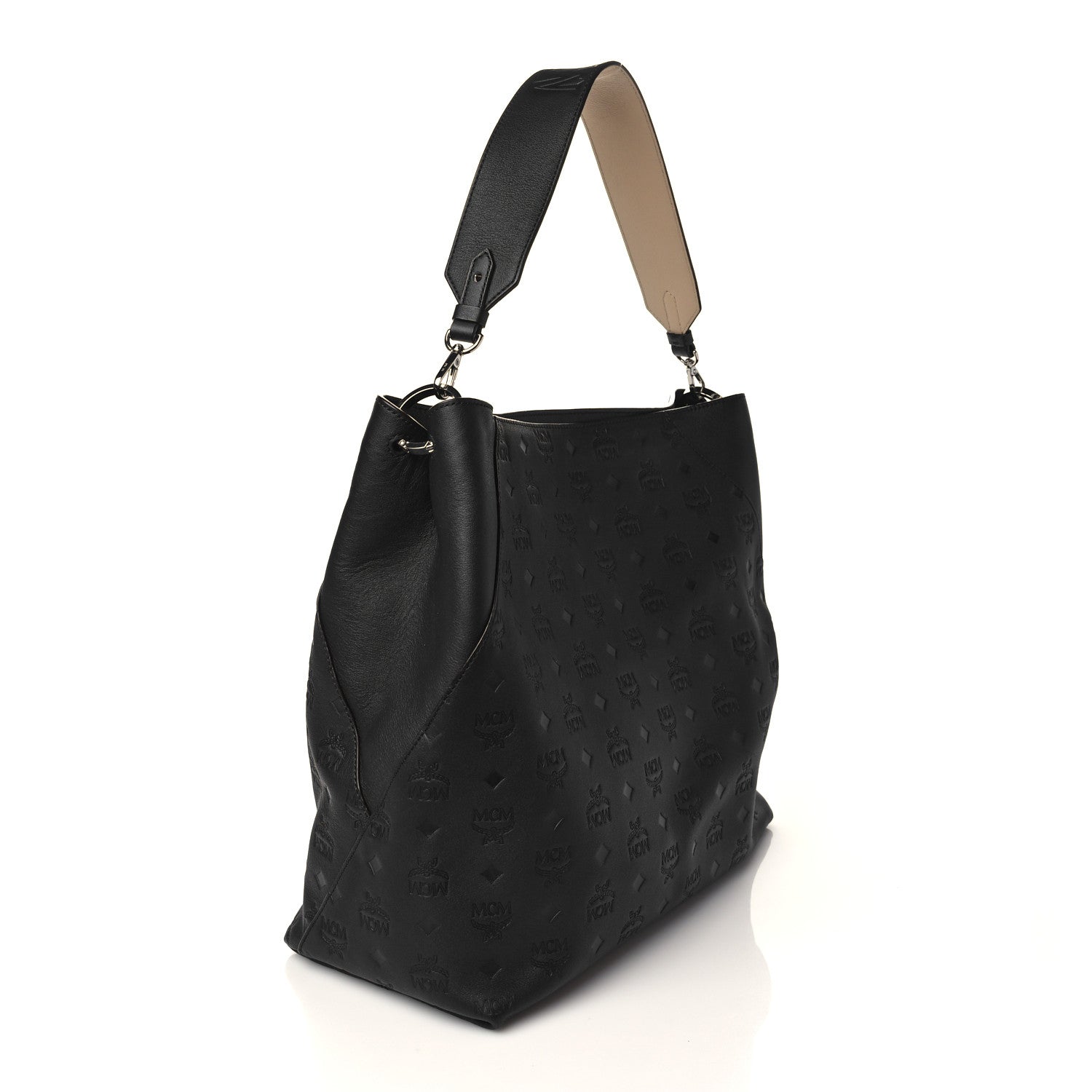 MCM Calfskin Ottomar Large Klara Hobo Black 2 of 5