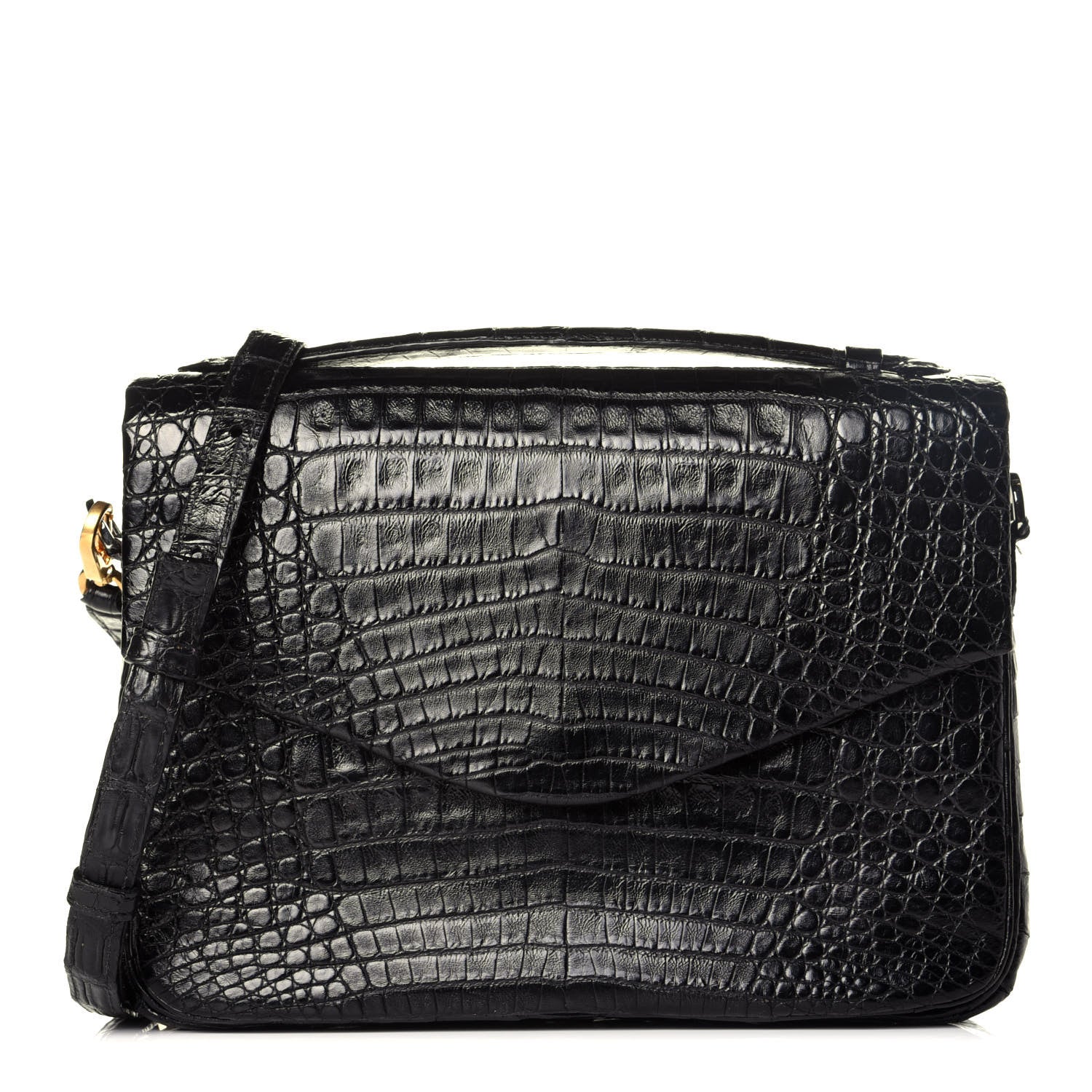 Nancy Gonzalez Crocodile Crossbody Black 1 of 10