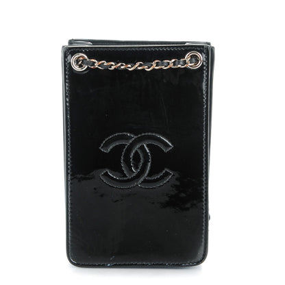 Chanel Patent CC Phone Holder Crossbody Black 1 of 10