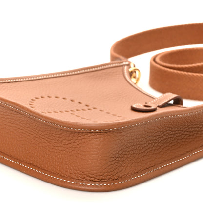 Hermes Taurillon Clemence Evelyne TPM Gold 10 of 11