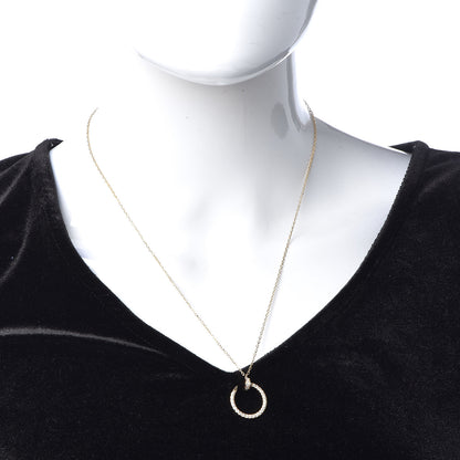Cartier 18K Yellow Gold Diamond Juste Un Clou Paved Pendant Necklace 2 of 5