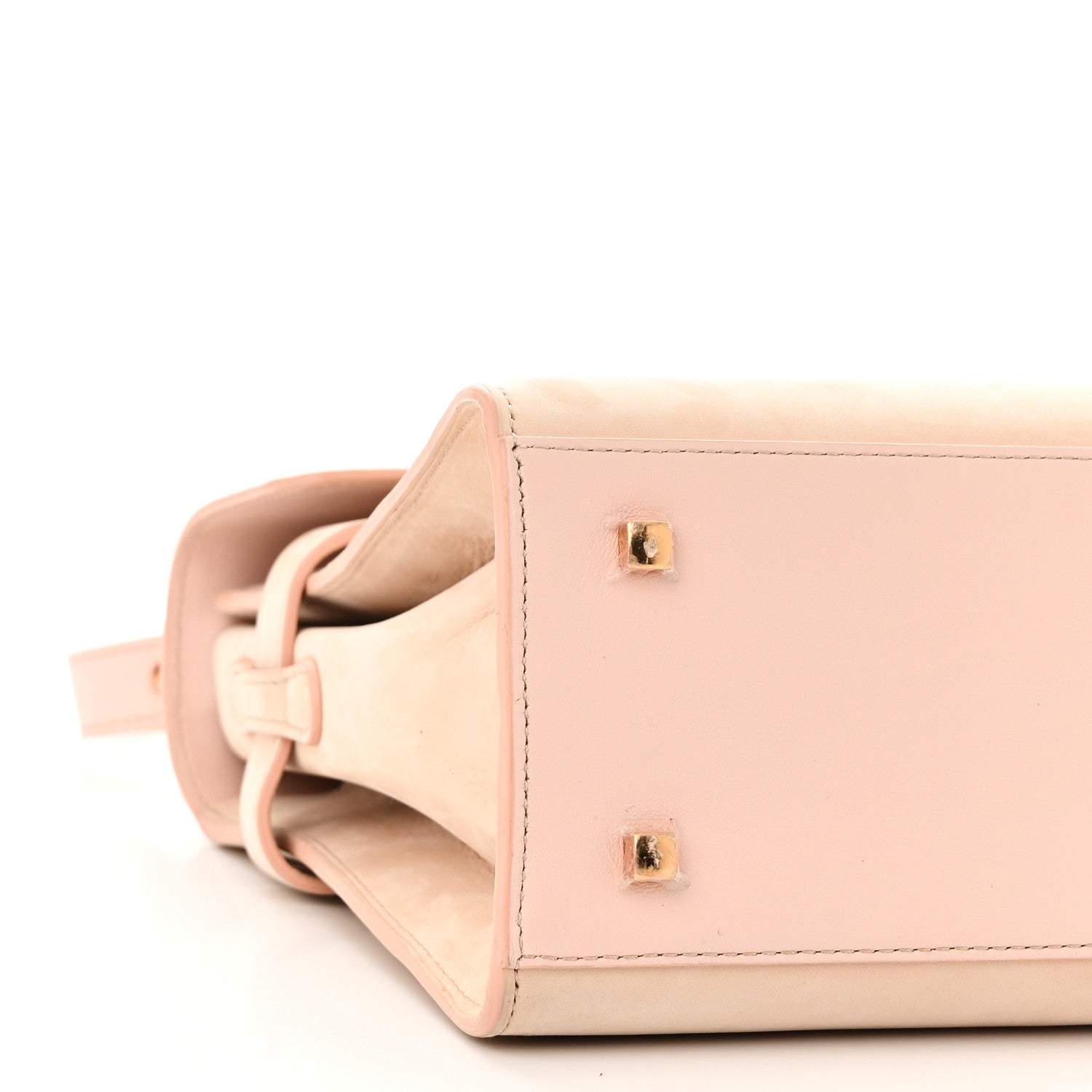 Delvaux Suede Crocodile MM Tempete Satchel Light Pink 8 of 10