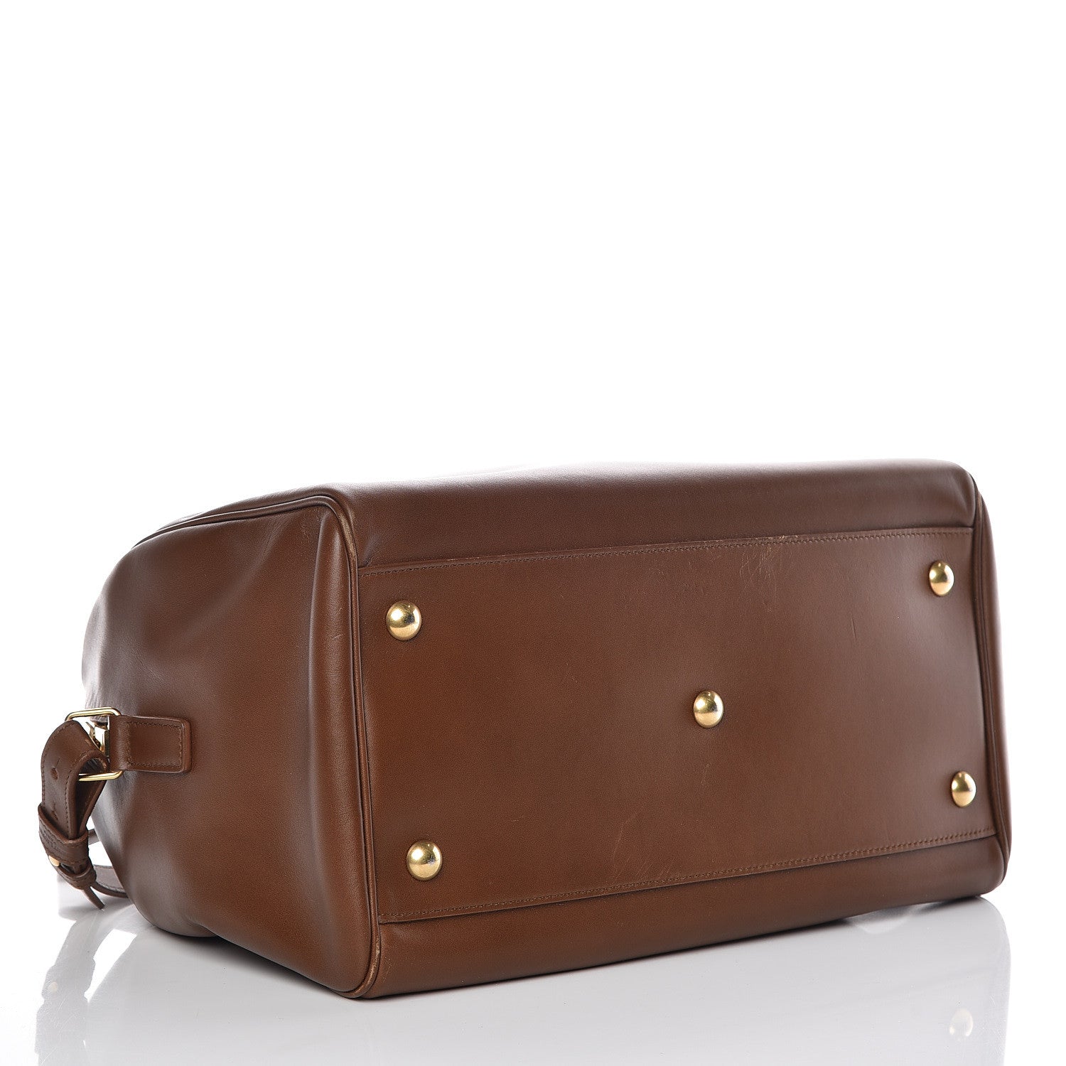 Saint Laurent Calfskin Classic Duffle 6 Havane 4 of 20