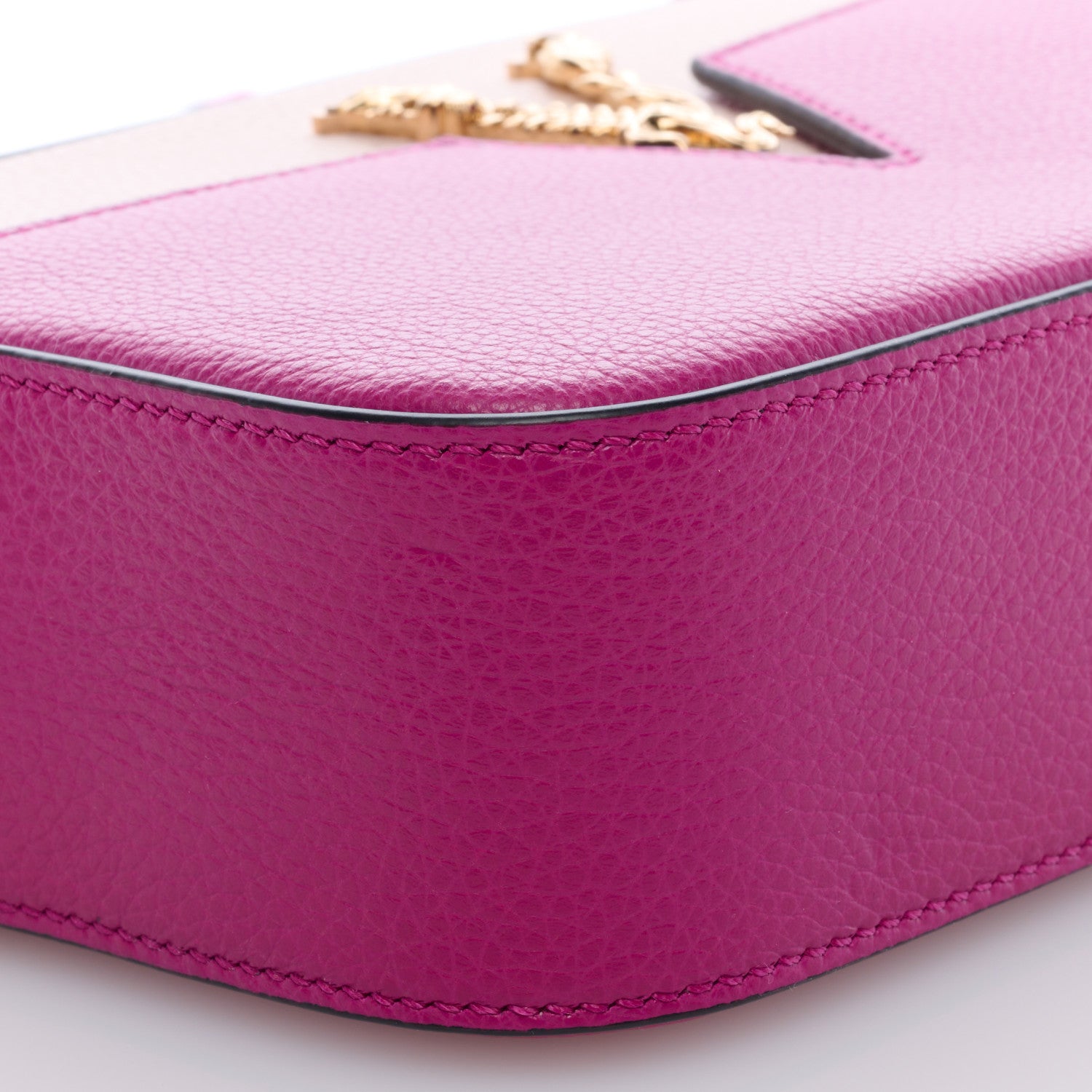 Versace Grainy Calfskin Virtus Small Camera Bag Purple 7 of 8