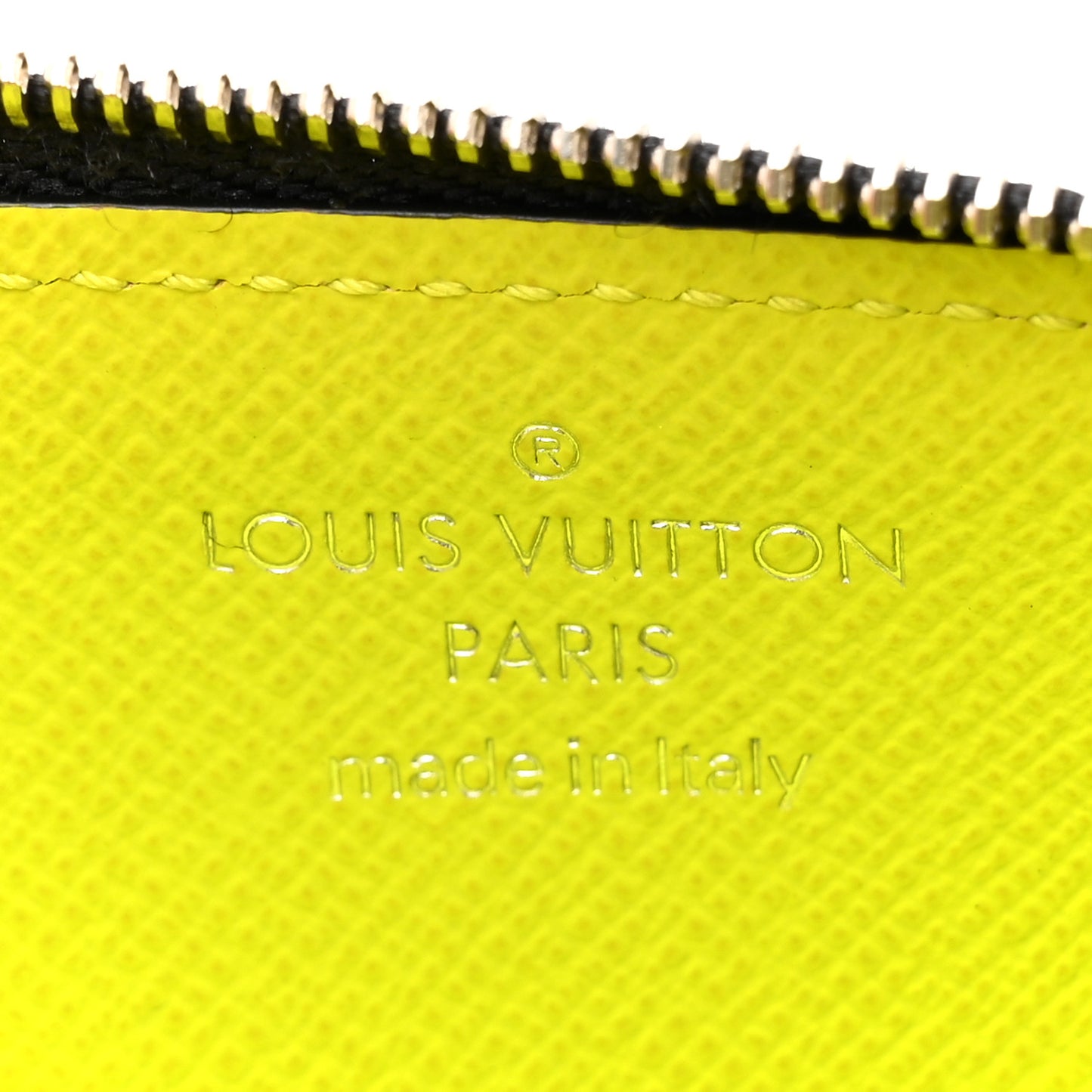 Monogram Taiga Coin Card Holder Yellow