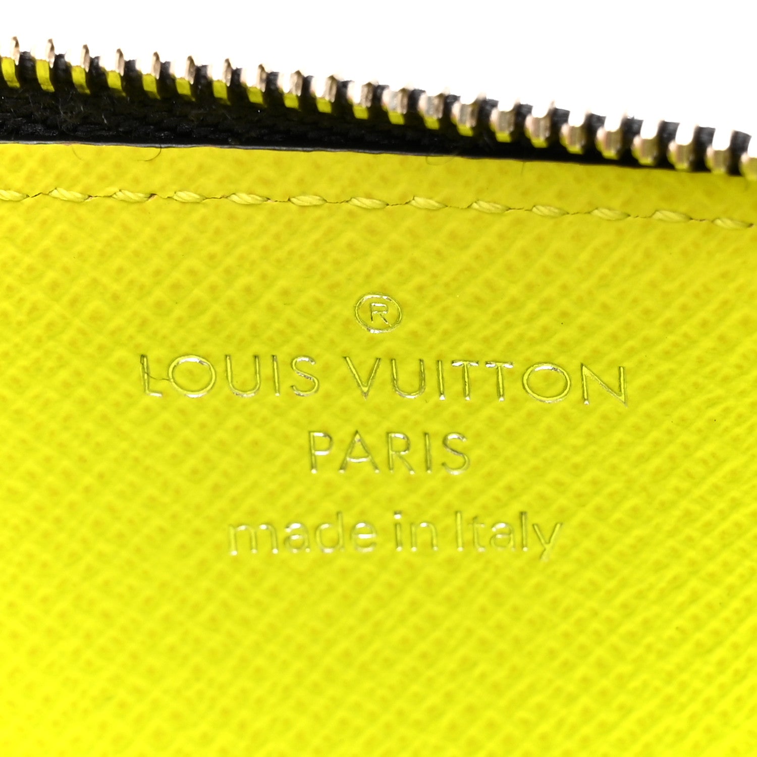 Louis Vuitton Monogram Taiga Coin Card Holder Yellow 7 of 10