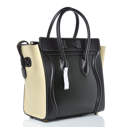 Celine Smooth Calfskin Tri-Color Micro Luggage Light Emerald 3 of 11