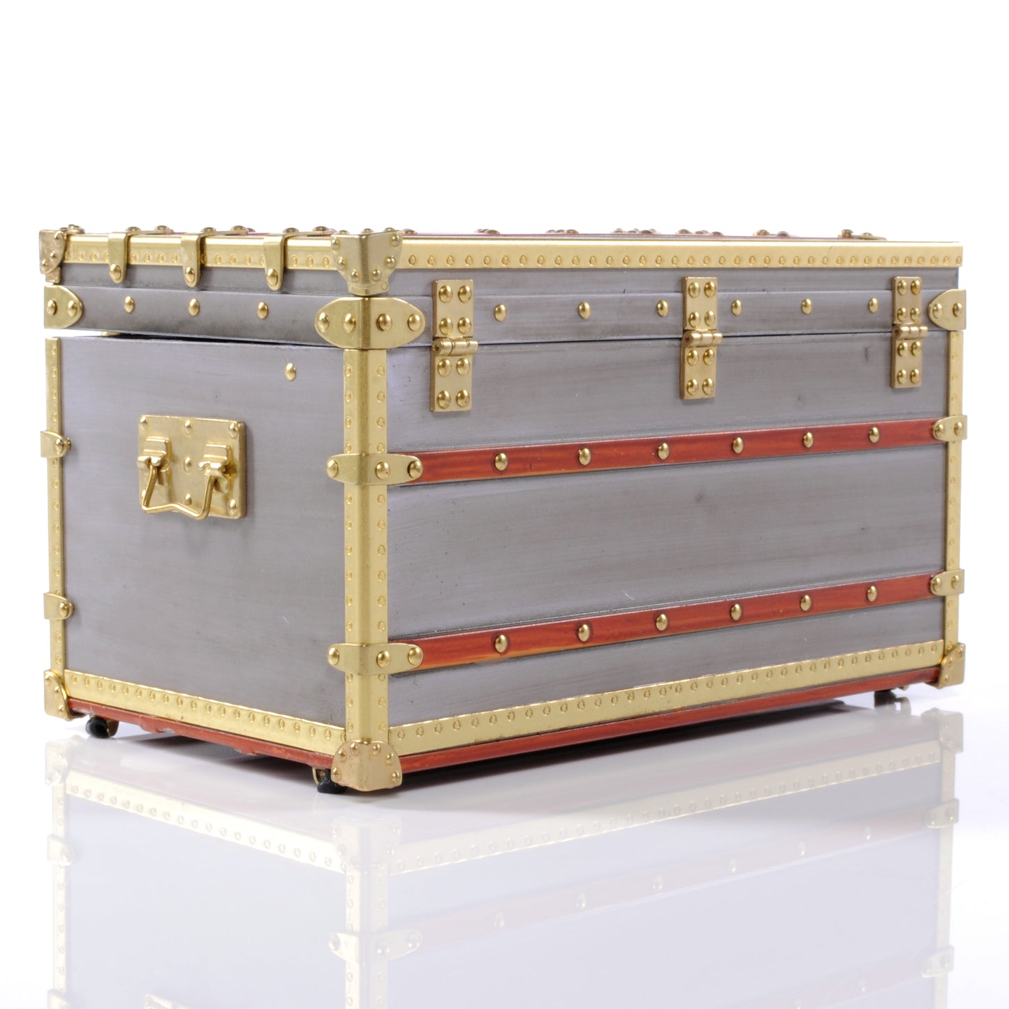 Mini Malle Zinc Trunk Paperweight Jewelry Box VIP Gift