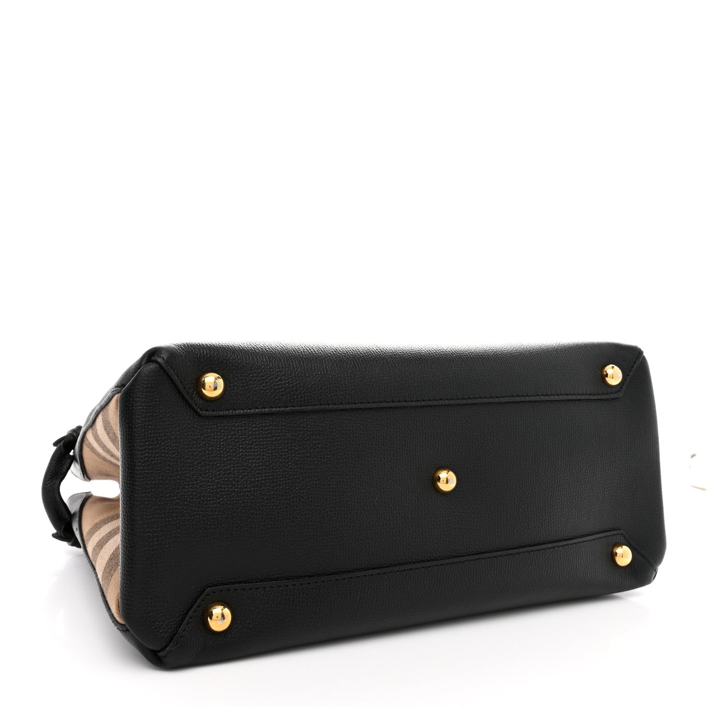 Derby Calfskin Medium Banner Tote Black