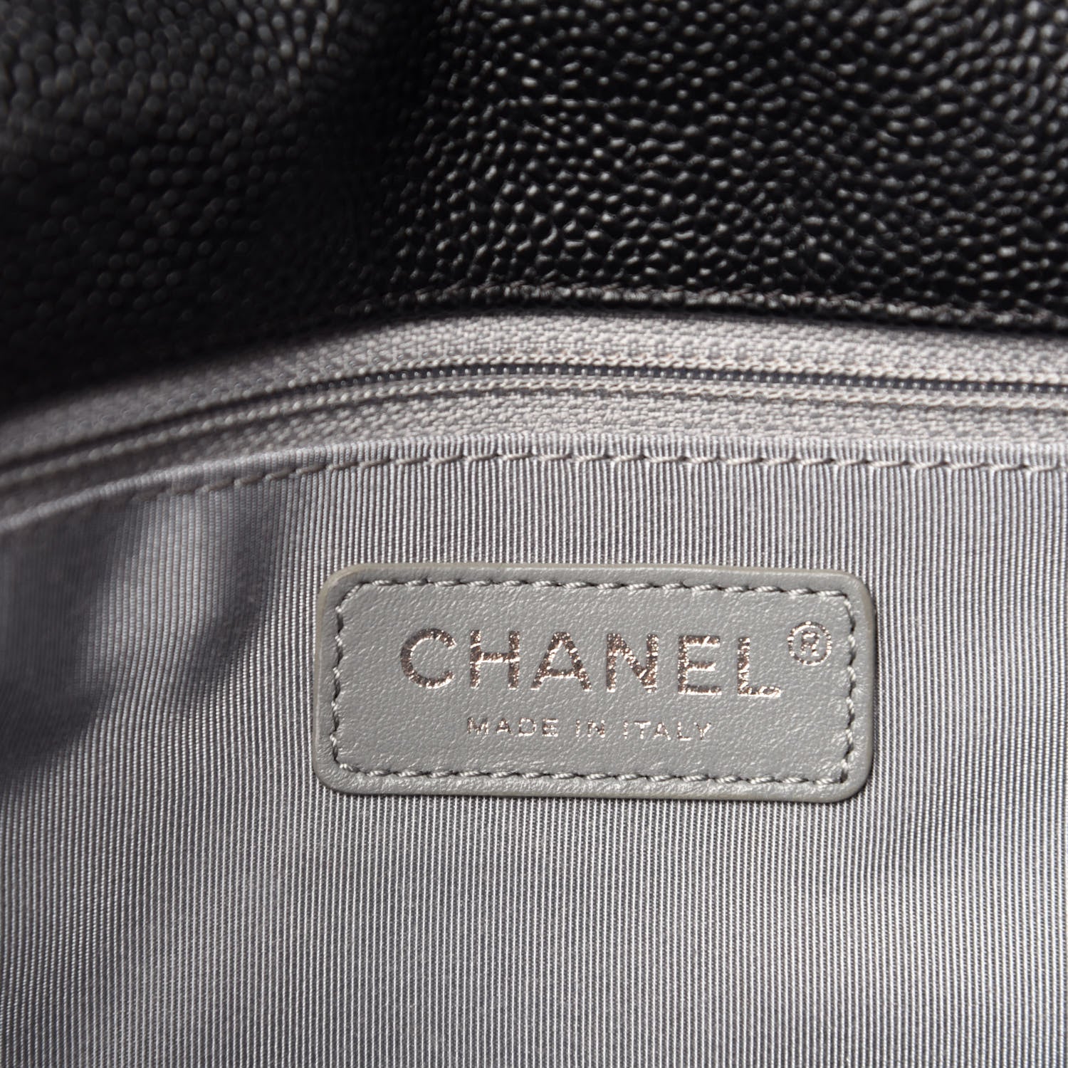 Chanel Caviar Quilted Medium French Riviera Flap Black 9 of 12