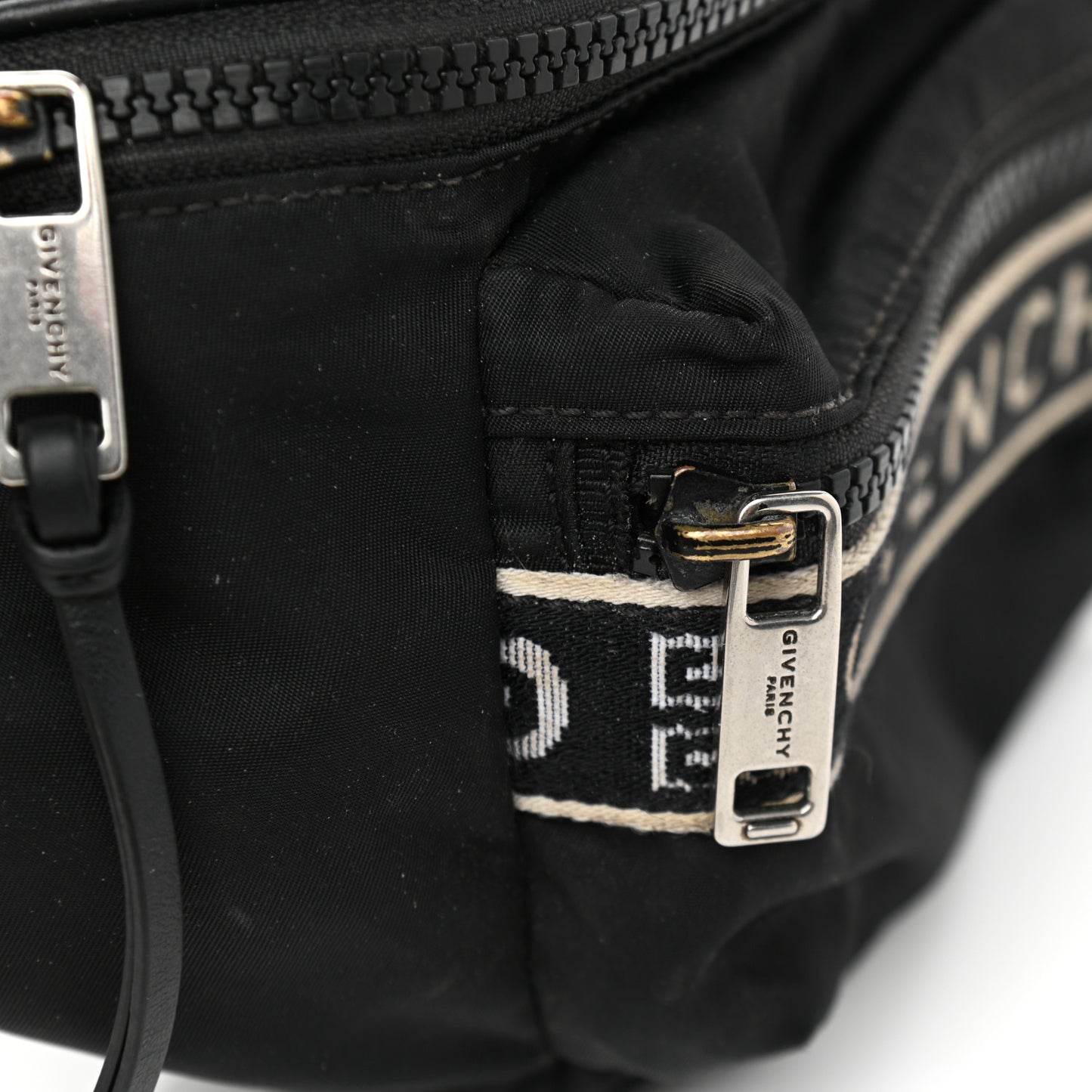 Nylon Logo Belt Bag Black