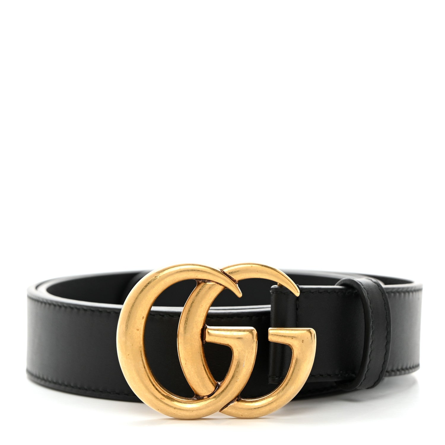 Gucci Calfskin Double G 30mm Belt 85 34 Black 1 of 6