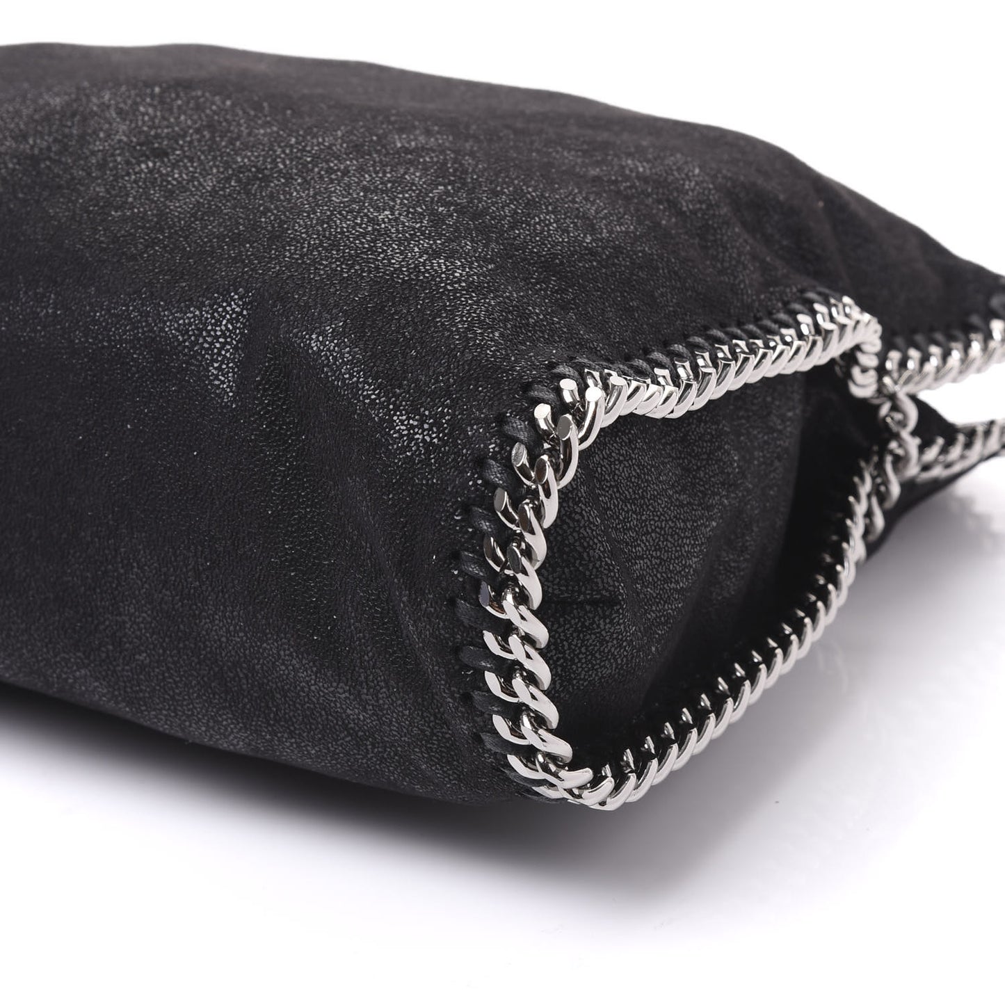 Shaggy Deer Falabella Fold Over Tote Black