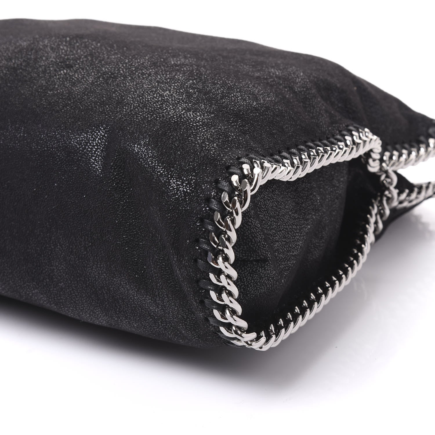 Stella McCartney Shaggy Deer Falabella Fold Over Tote Black 8 of 9