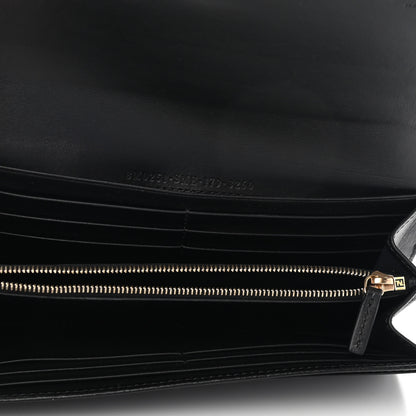 Fendi Vitello Liberty Century Lucido By The Way Continental Wallet Black 5 of 8