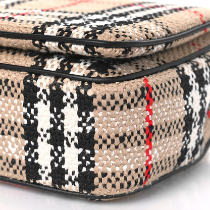 Burberry Calfskin Boucle Check Small Lola Chain Bag 7 of 8