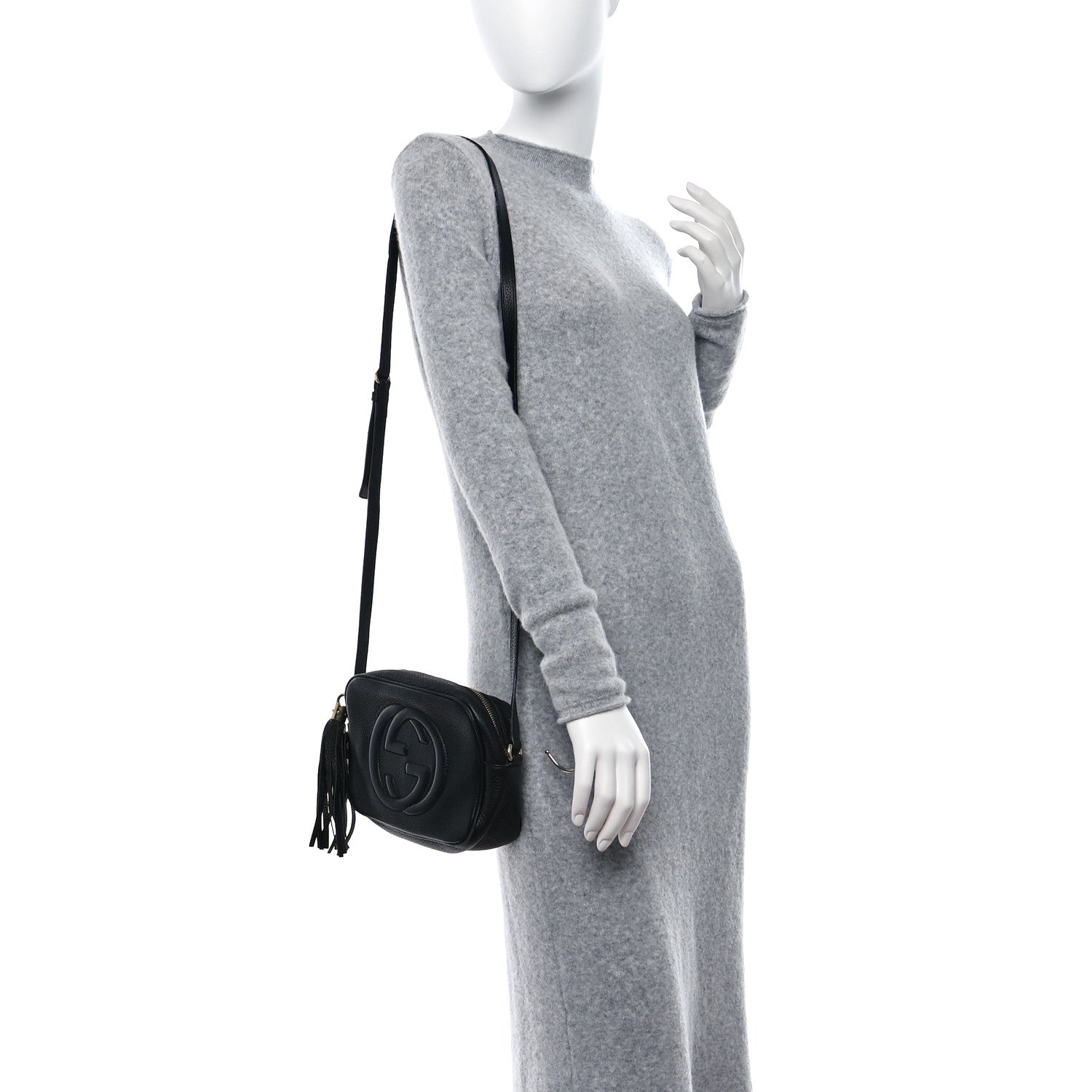 Gucci Pebbled Calfskin Small Soho Disco Bag Black 2 of 11
