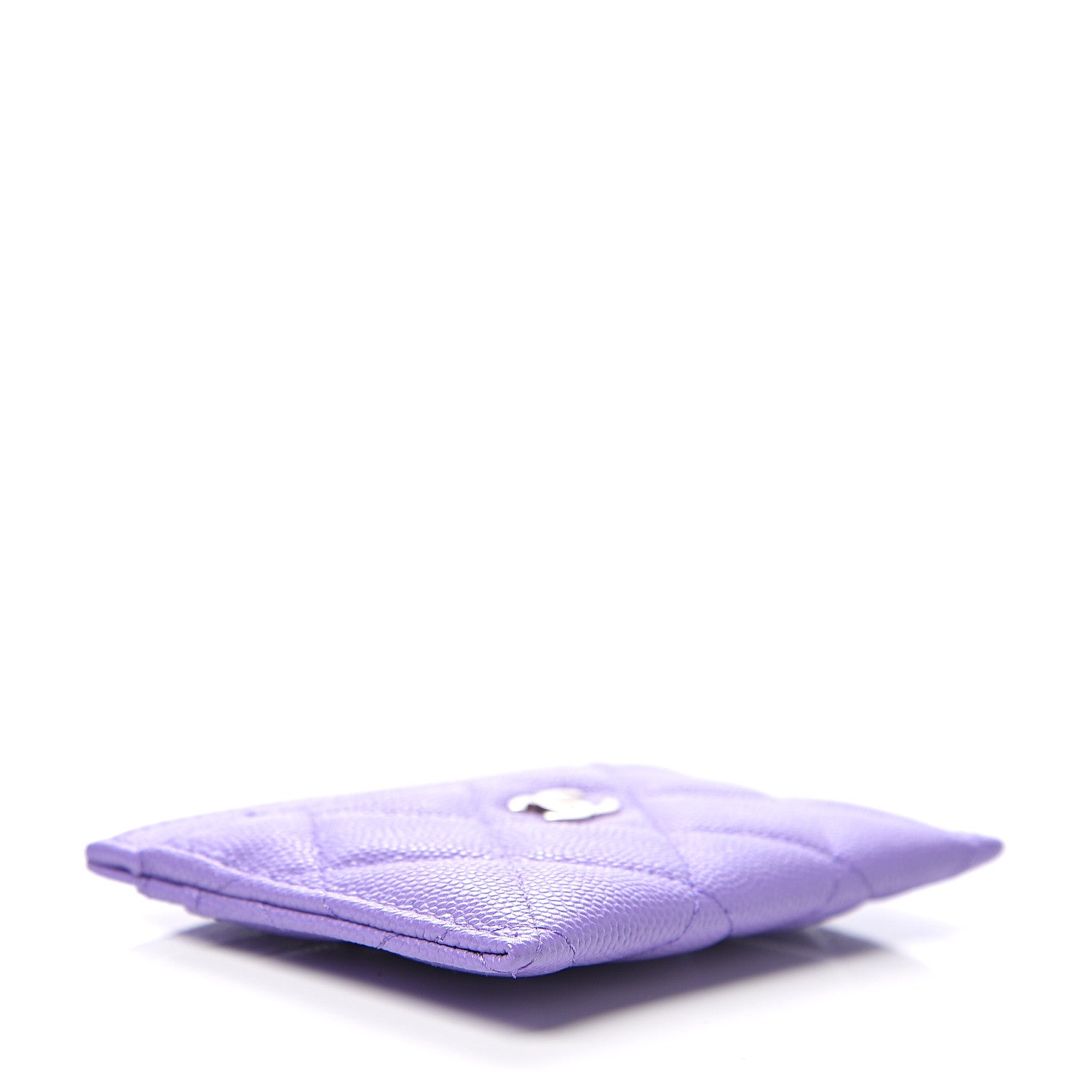 Chanel Caviar Quilted Card Holder Purple 3 of 7