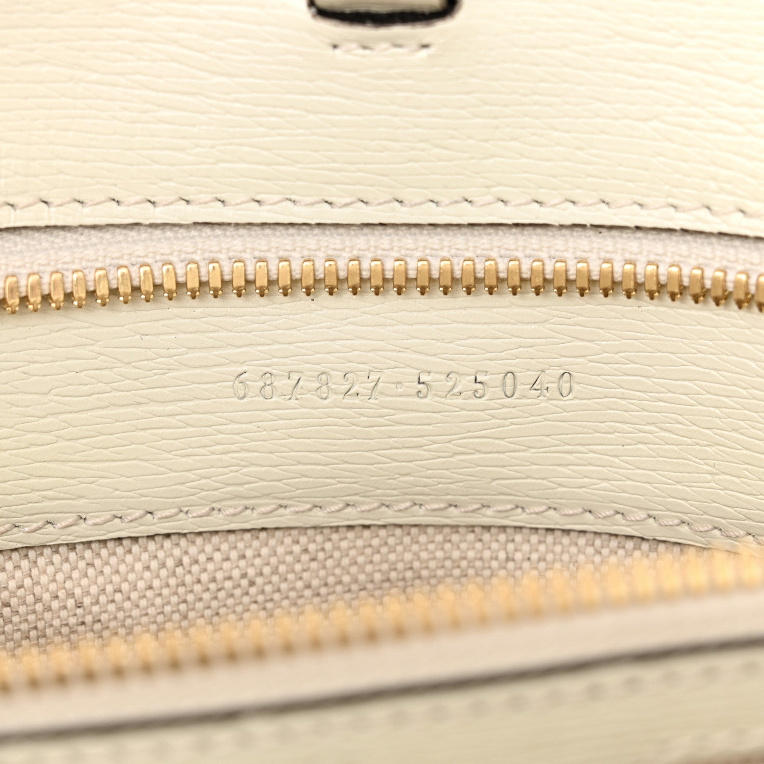 Gucci New Shangai Calfskin Tiger Savanah Textured Calfskin Medium Tote Chalky White Multicolor 7 of 15
