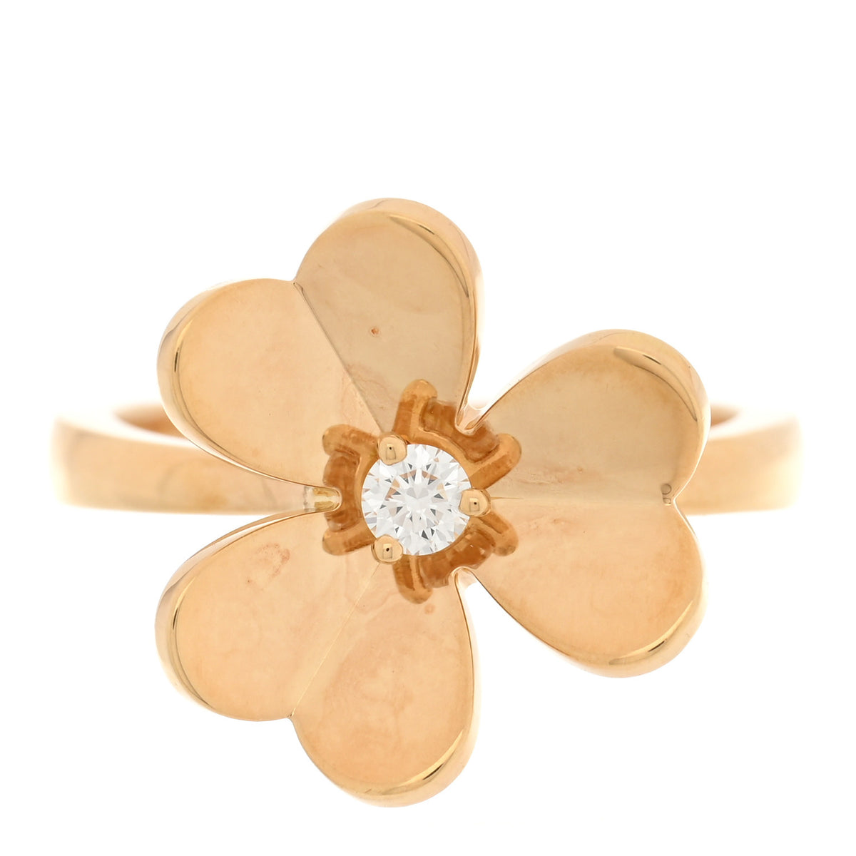 18K Yellow Gold Diamond Small Frivole Ring 52 6