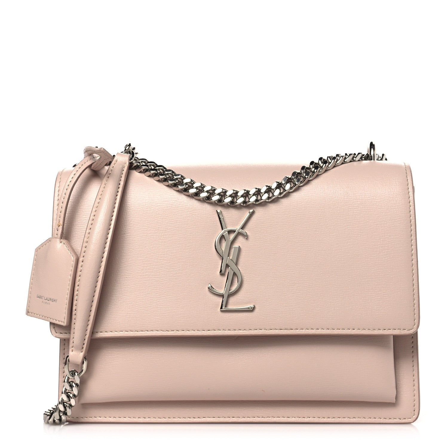 Saint Laurent Calfskin Medium Monogram Sunset Marble Pink 1 of 15