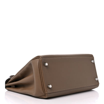 Hermes Evercolor Kelly Retourne 28 Beige De Weimar 4 of 12