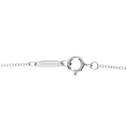 Tiffany Platinum Diamond Cobblestone Oval Pendant Necklace 4 of 5