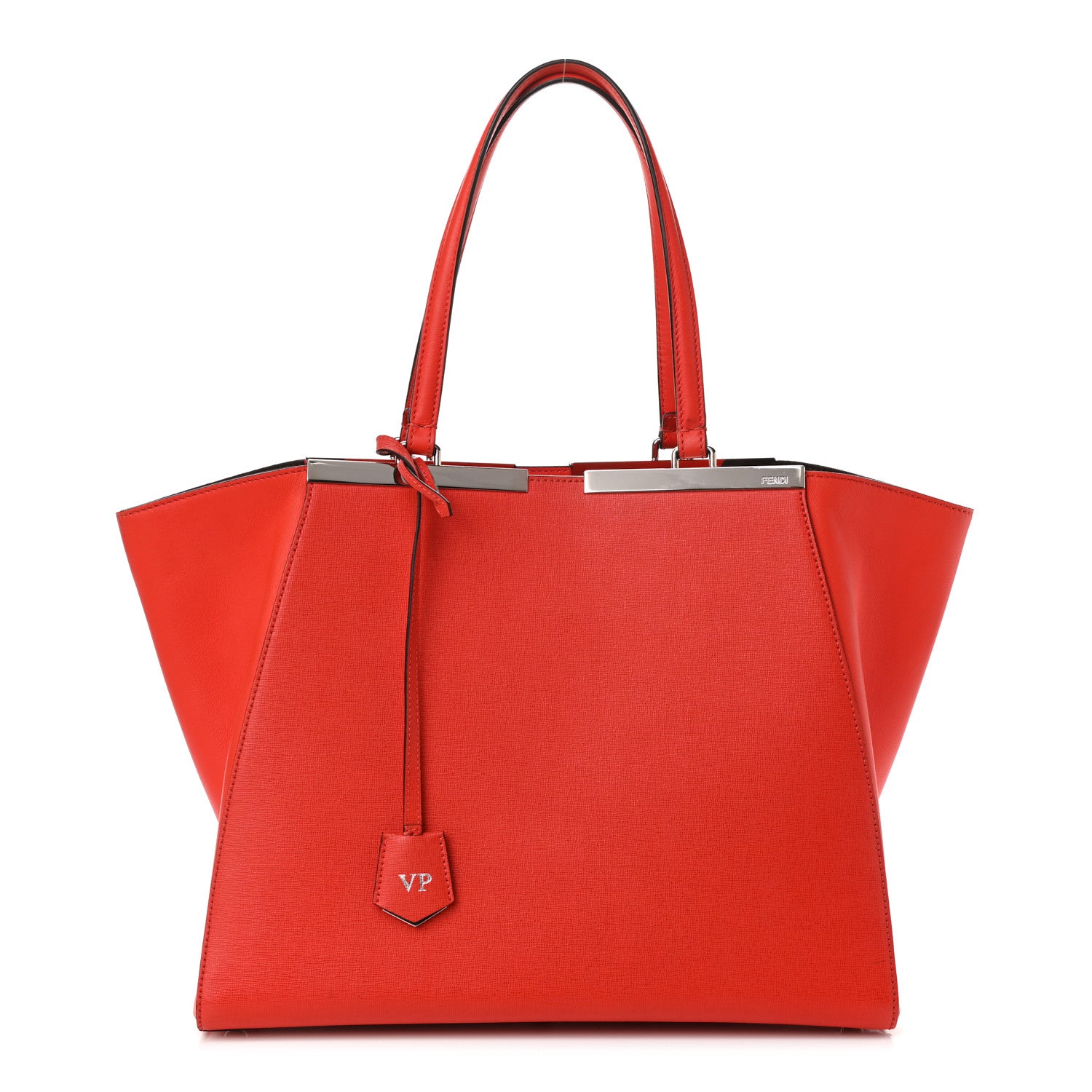 Fendi Vitello Elite Flamingo Large 3Jours Tote Papavero 1 of 9