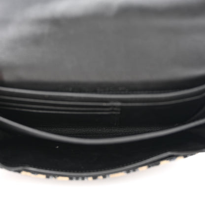 Christian Dior Oblique Smooth Calfskin Elite Shoulder Pouch Beige Black 5 of 12