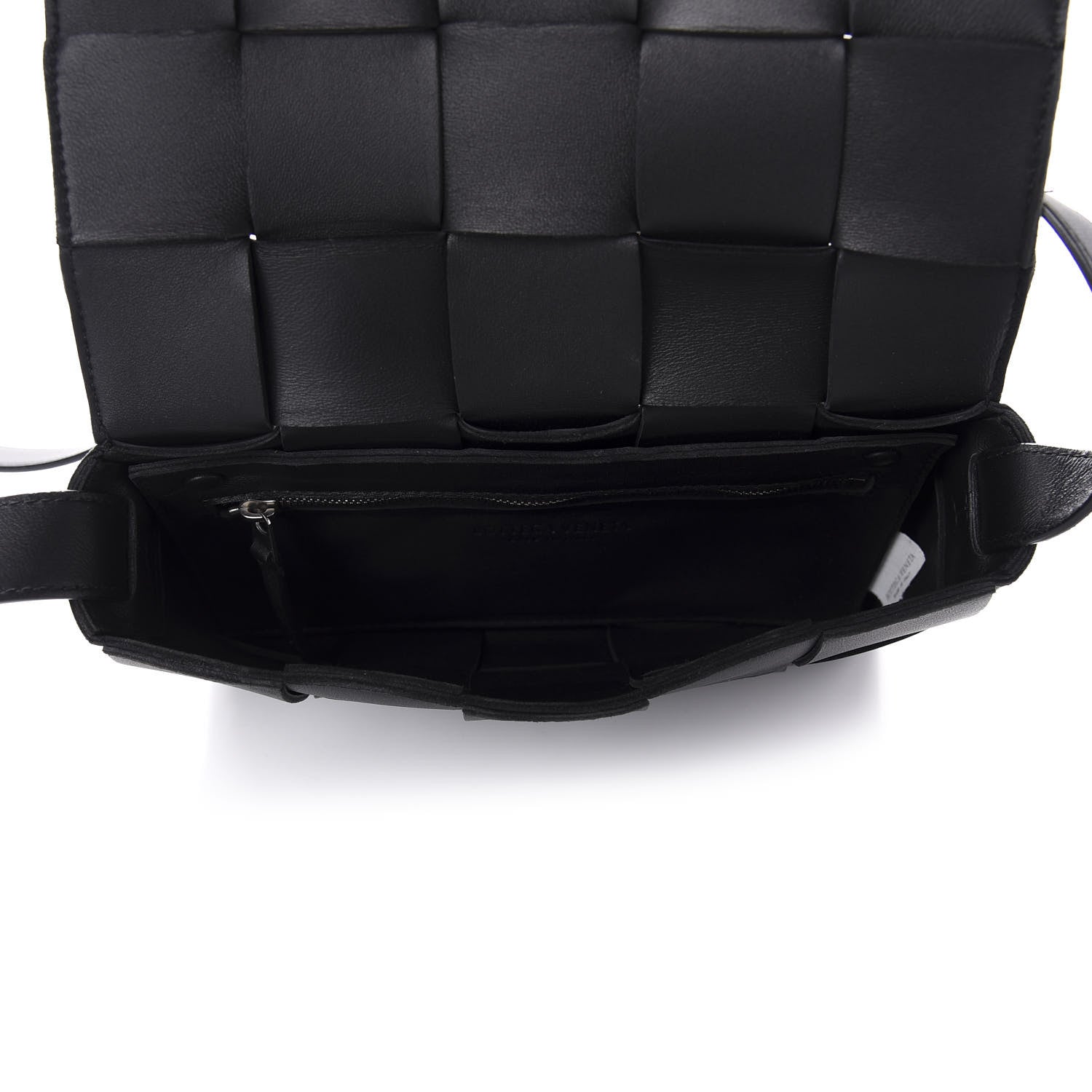 Bottega Veneta Lambskin Maxi Intrecciato Cassette Crossbody Bag Black 5 of 9
