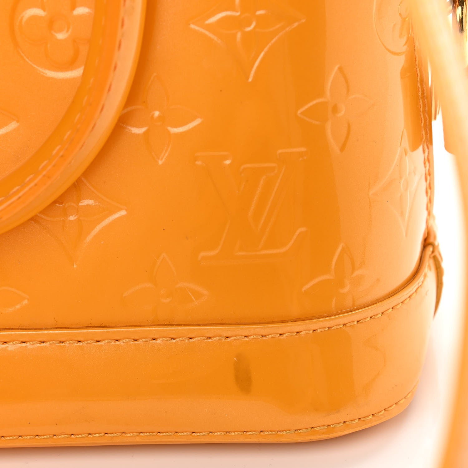 Louis Vuitton Vernis Alma BB Jaune Passion 11 of 12